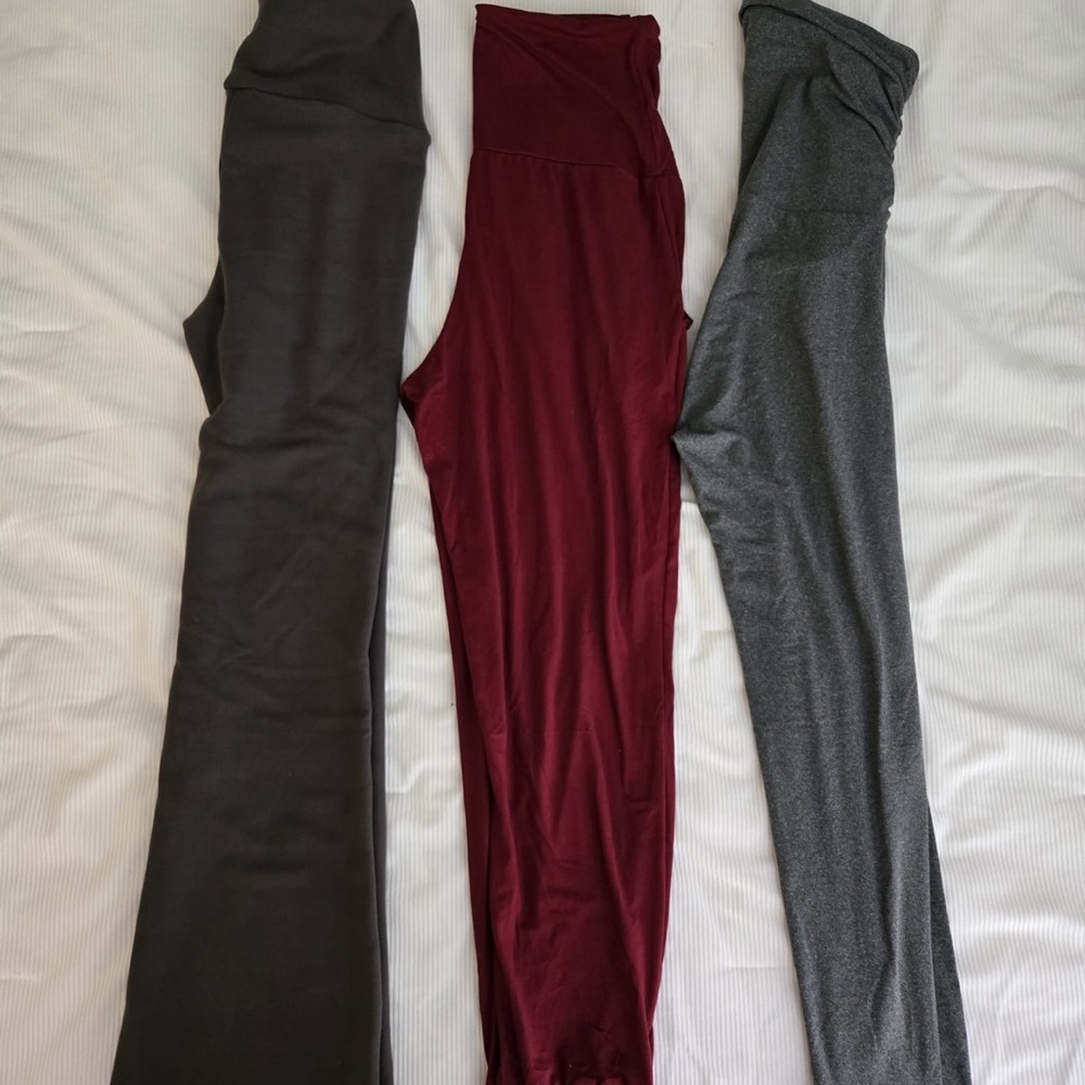 Set of Three Maternity Leggings/ Pants